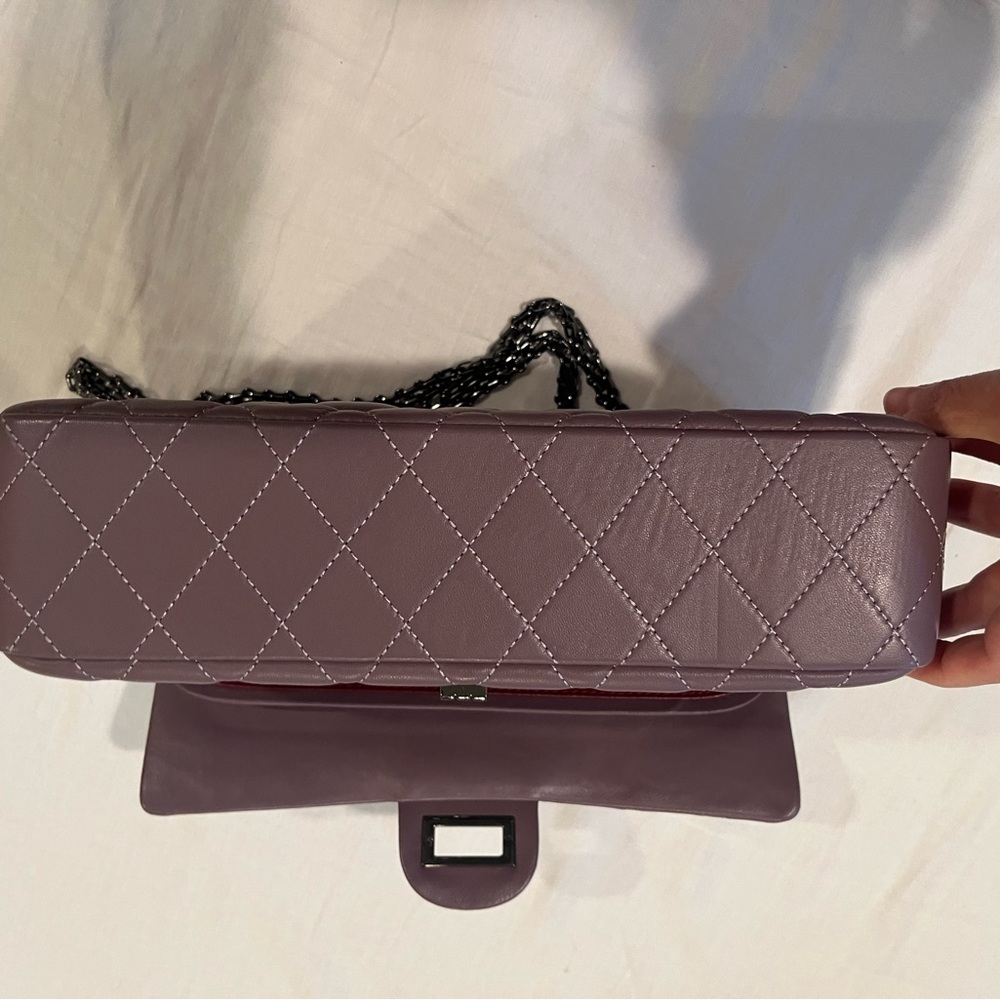 Quilted Purple Chain Bag - Picture 6 of 7